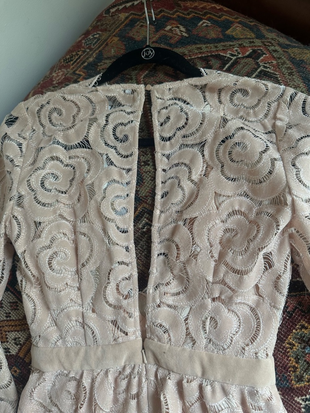 NWT Alice McCall One and Only Playsuit Blush Lace & Velvet Lined Sz US 0 - Picture 7 of 12